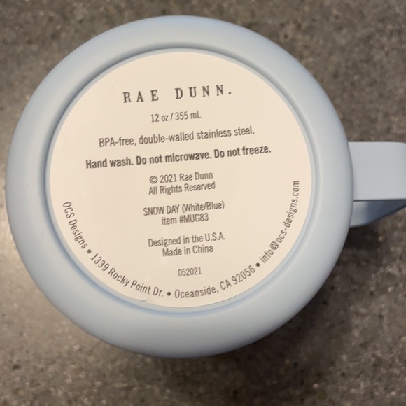 NWT Rae Dunn Snow Day Insulated mug - Picture 2 of 2